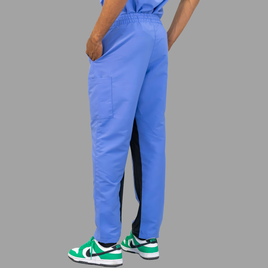 Pantalón Quirúrgico 500 Unisex Basic Azul Plumbago Antifluido-cloro resistente, Scrubs 500