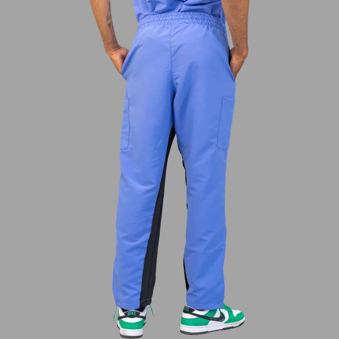 Pantalón Quirúrgico 500 Unisex Basic Azul Plumbago Antifluido-cloro resistente, Scrubs 500