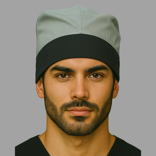 Gorro Quirúrgico Gris Stretch Unisex