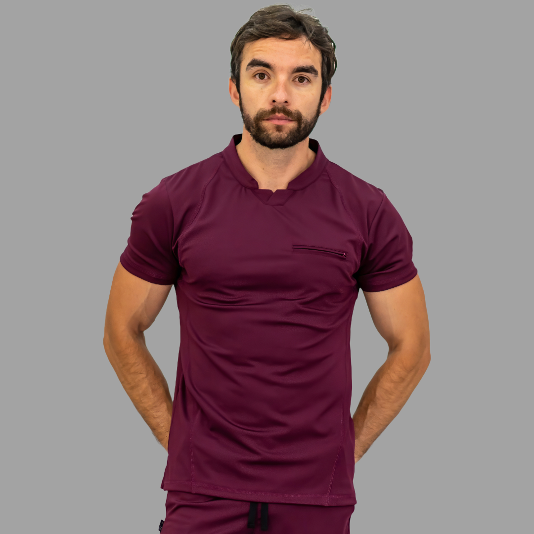 Filipina Quirurgica Hombre Vino Super stretch (Scrubs Est. 910)