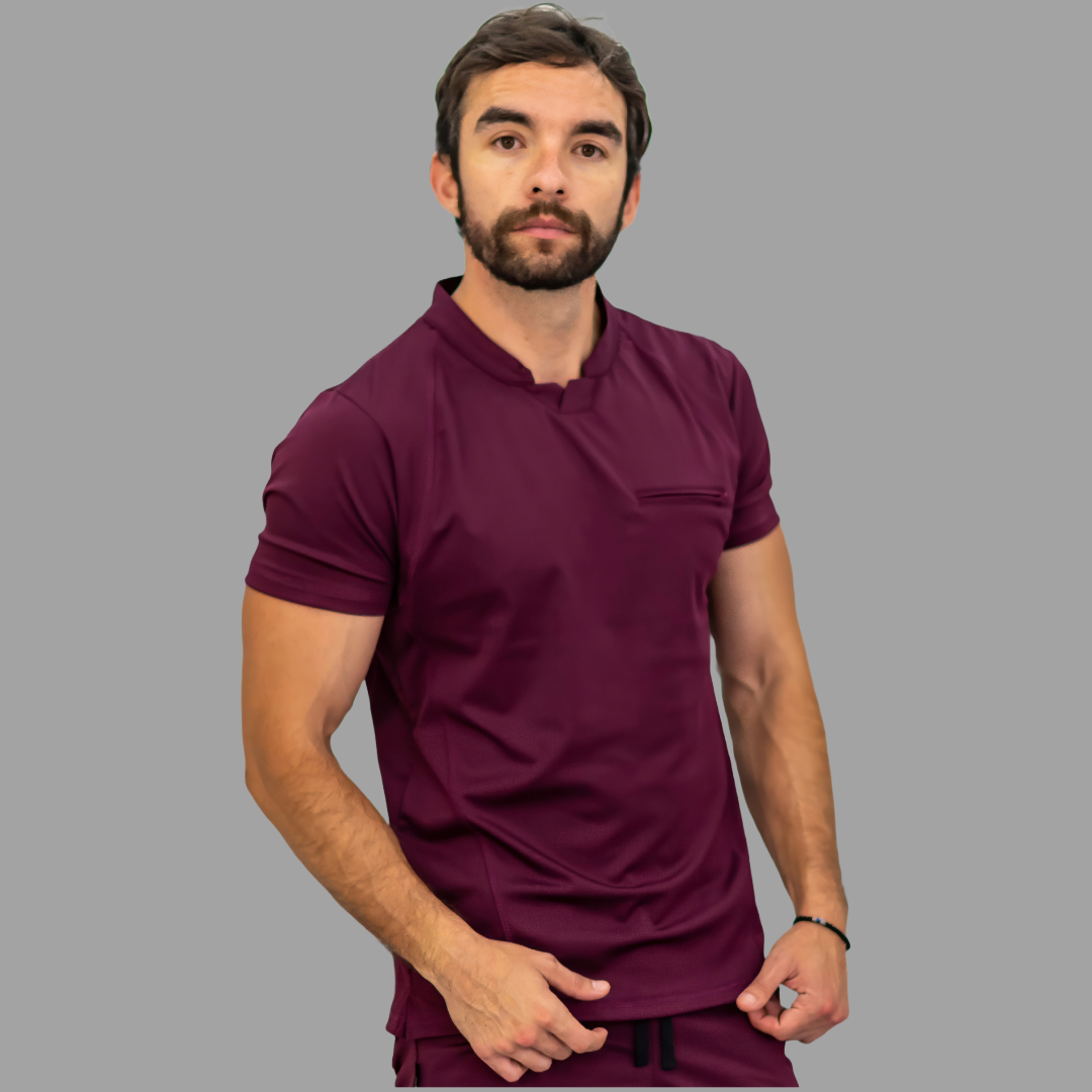 Filipina Quirurgica Hombre Vino Super stretch (Scrubs Est. 910)