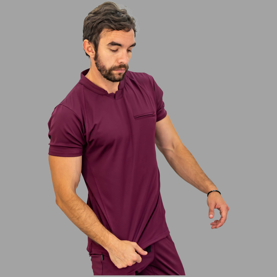 Filipina Quirurgica Hombre Vino Super stretch (Scrubs Est. 910)
