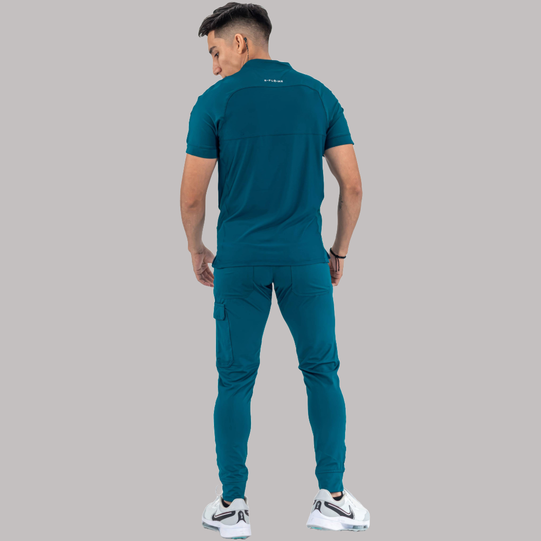 Filipina Quirúrgica Super Stretch Azul Caribe Hombre, Scrubs 905