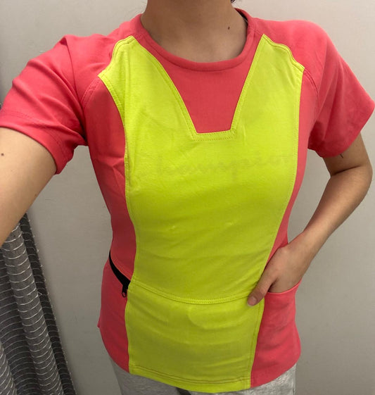 Filipina 902 Coral/Lima dama. super stretch