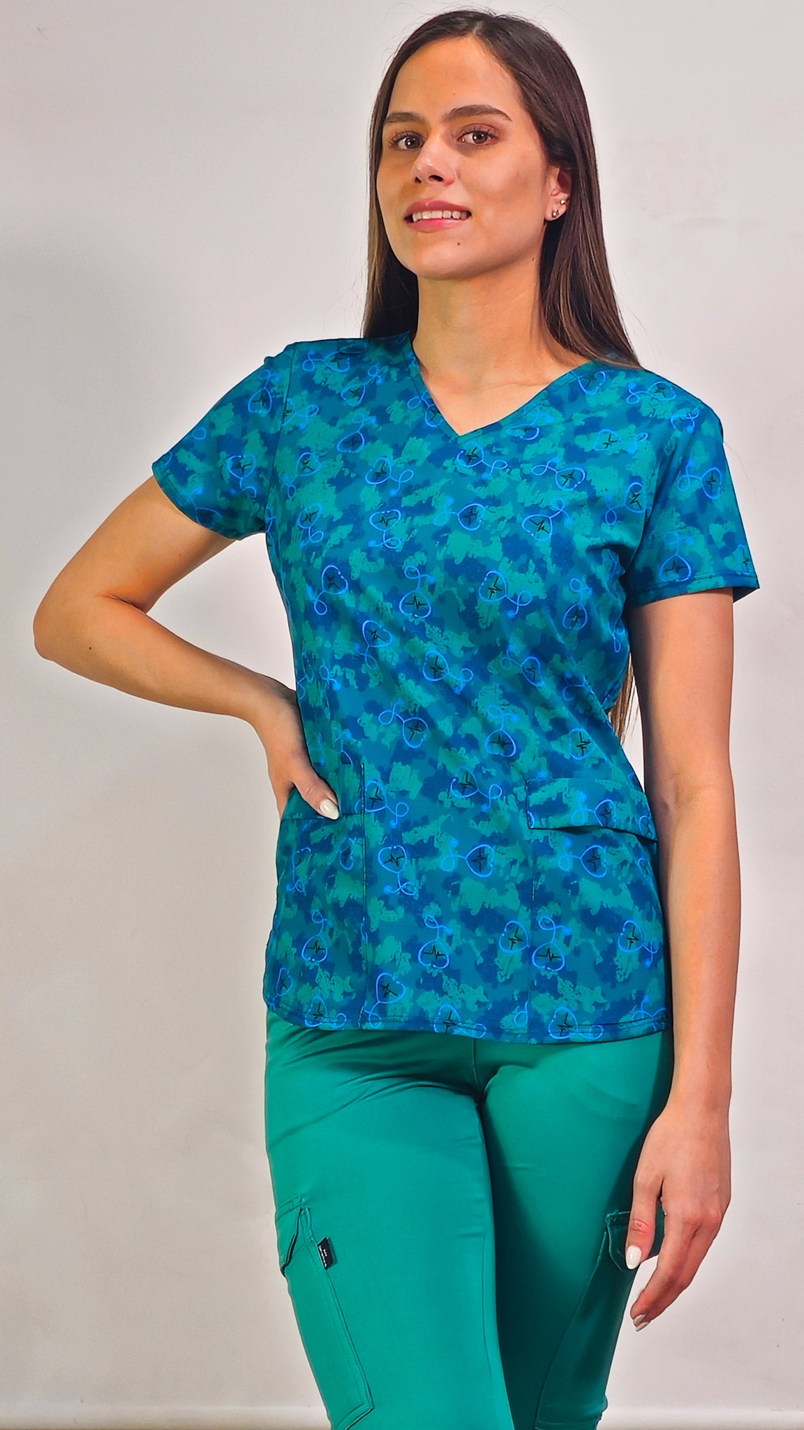 Filipina de Scrubs 600 Dama Estampado Estetos