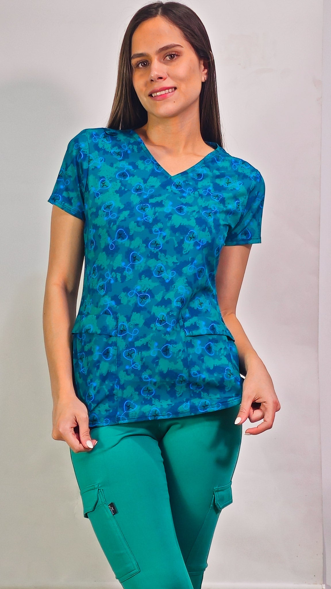 Filipina de Scrubs 600 Dama Estampado Estetos