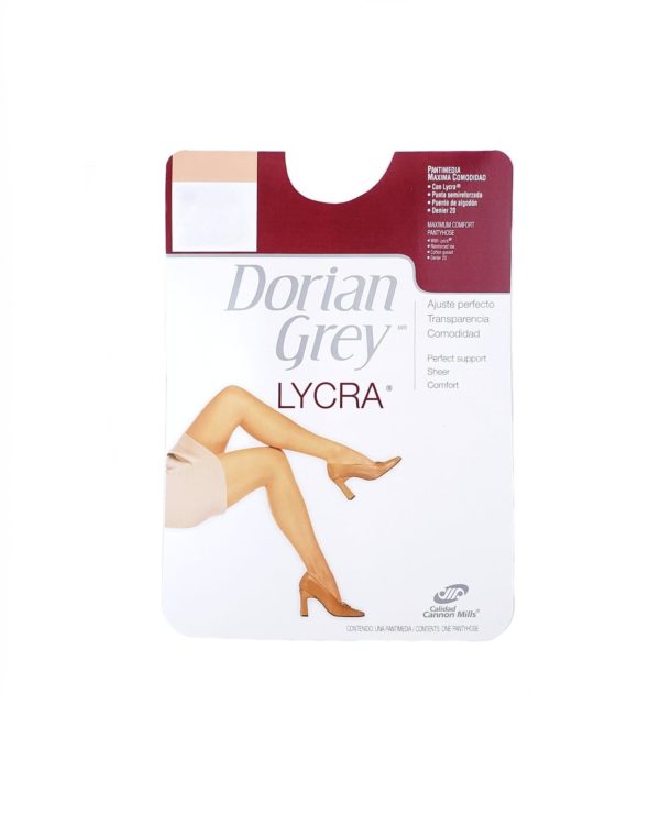 Pantimedia Dorian Grey lycra Blanca