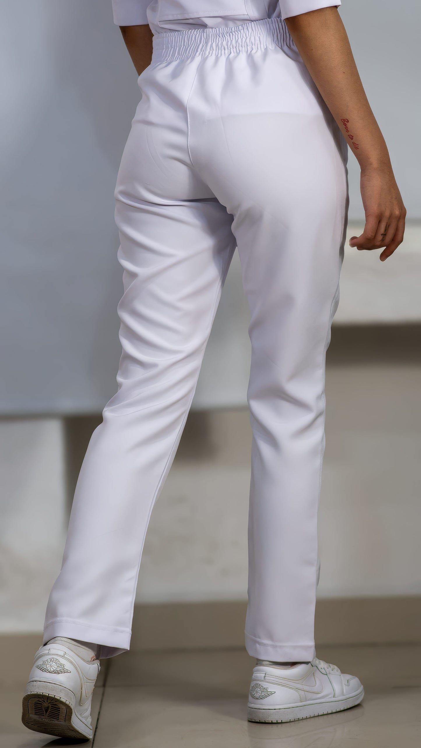 Pantalón Petite Stretch Pure White  Pretina/Elástico Mujer Antifluido