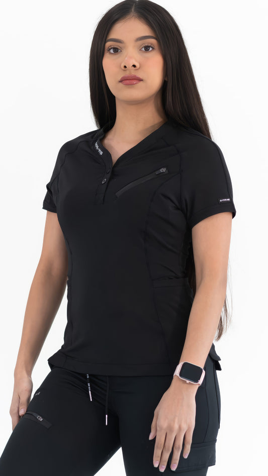 Filipina Quirúrgica Super Stretch Negro Mujer, Scrubs 905