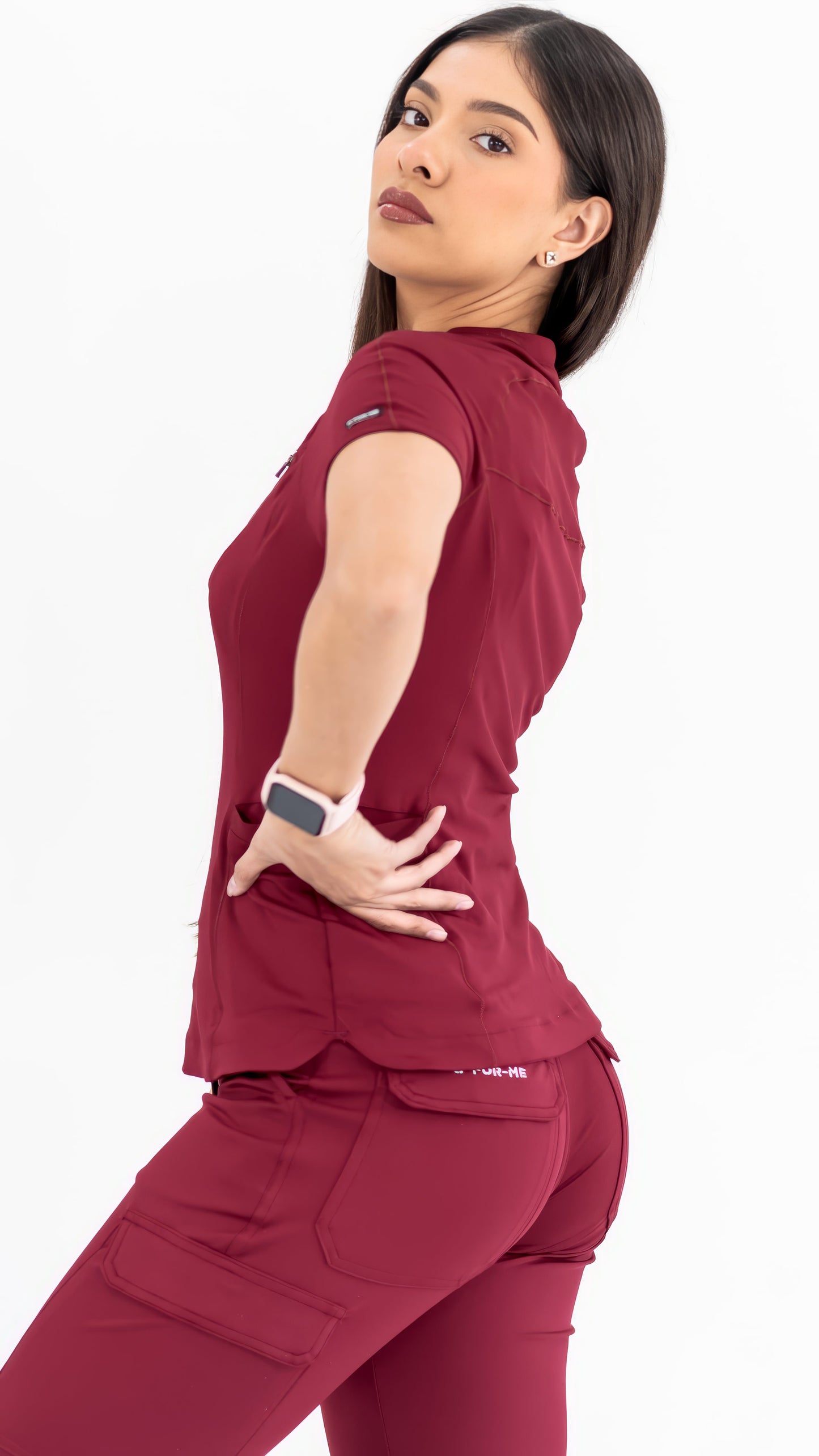 Filipina Quirúrgica Super Stretch Vino Mujer, Scrubs 905