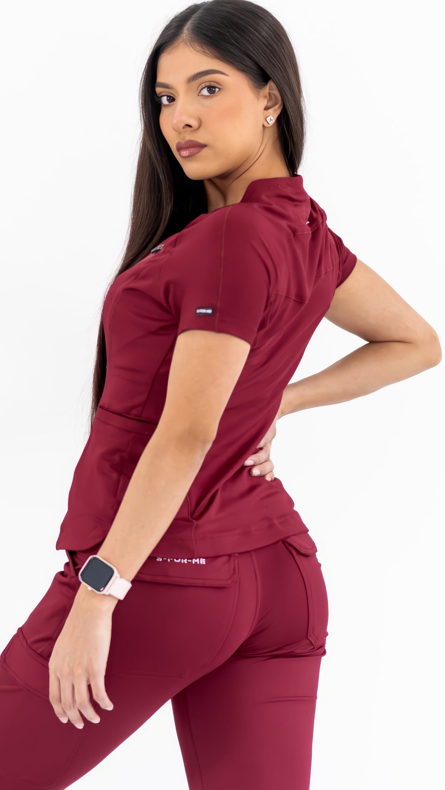 Filipina Quirúrgica Super Stretch Vino Mujer, Scrubs 905