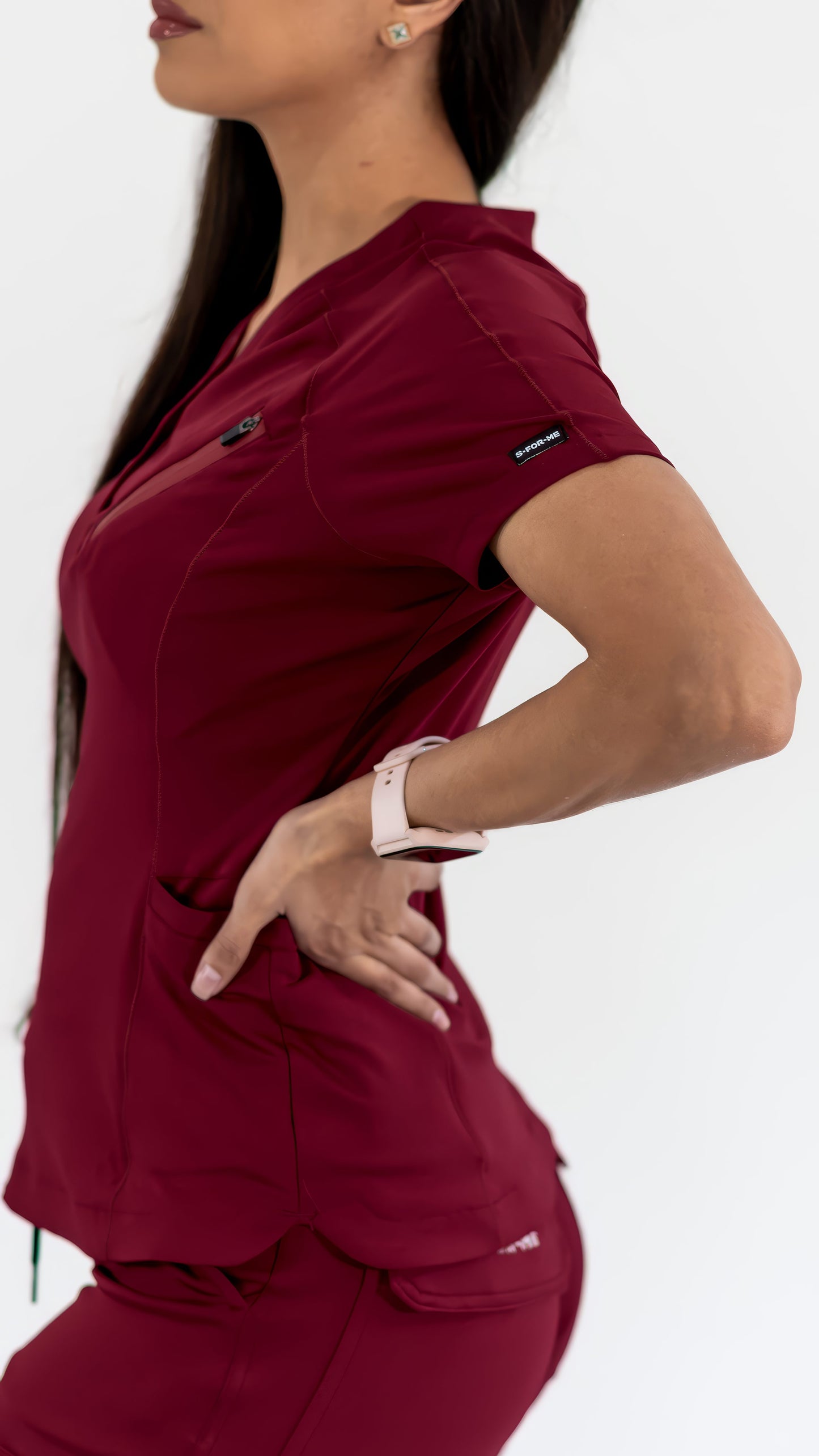 Filipina Quirúrgica Super Stretch Vino Mujer, Scrubs 905