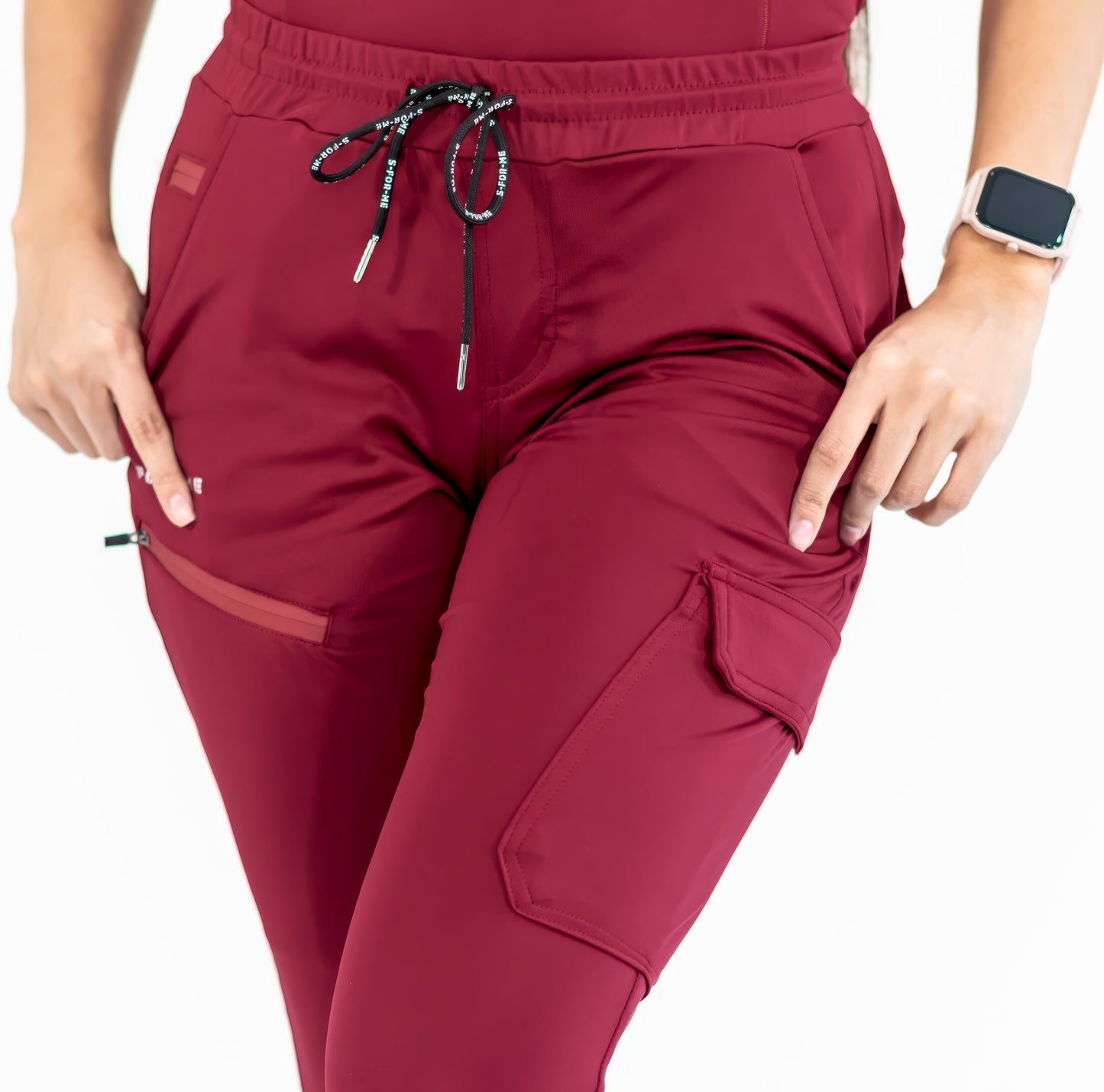 Jogger Quirúrgico Super Stretch Vino Mujer, Scrubs 905