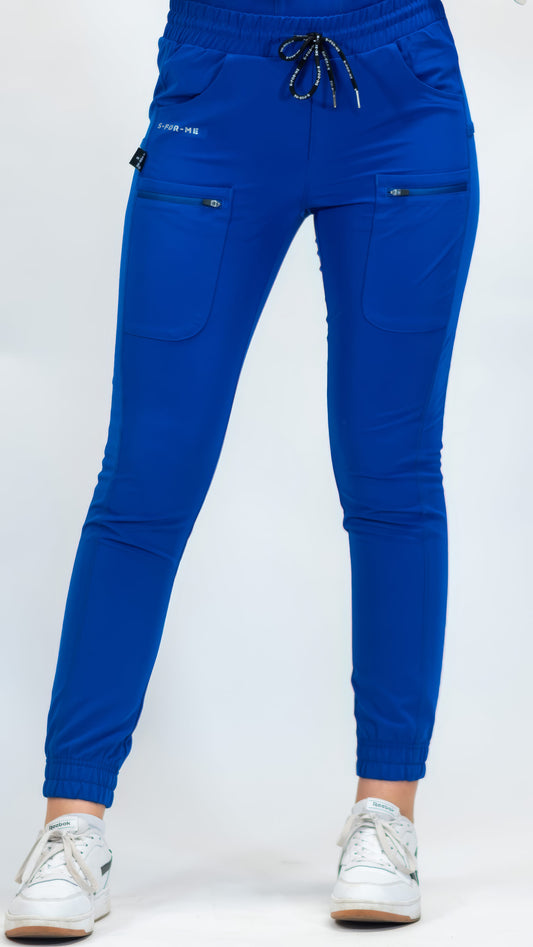 Jogger Quirúrgico, Scrubs Antifluido Mujer 300 Azul Rey (Uniformes médicos)