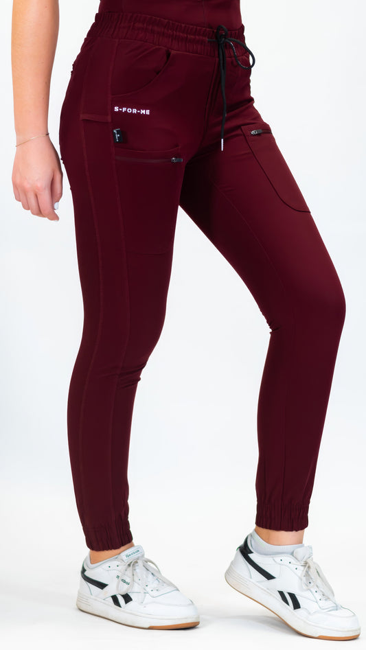 Jogger Quirúrgico, Scrubs Antifluido Mujer 300 Vino (Uniformes médicos)