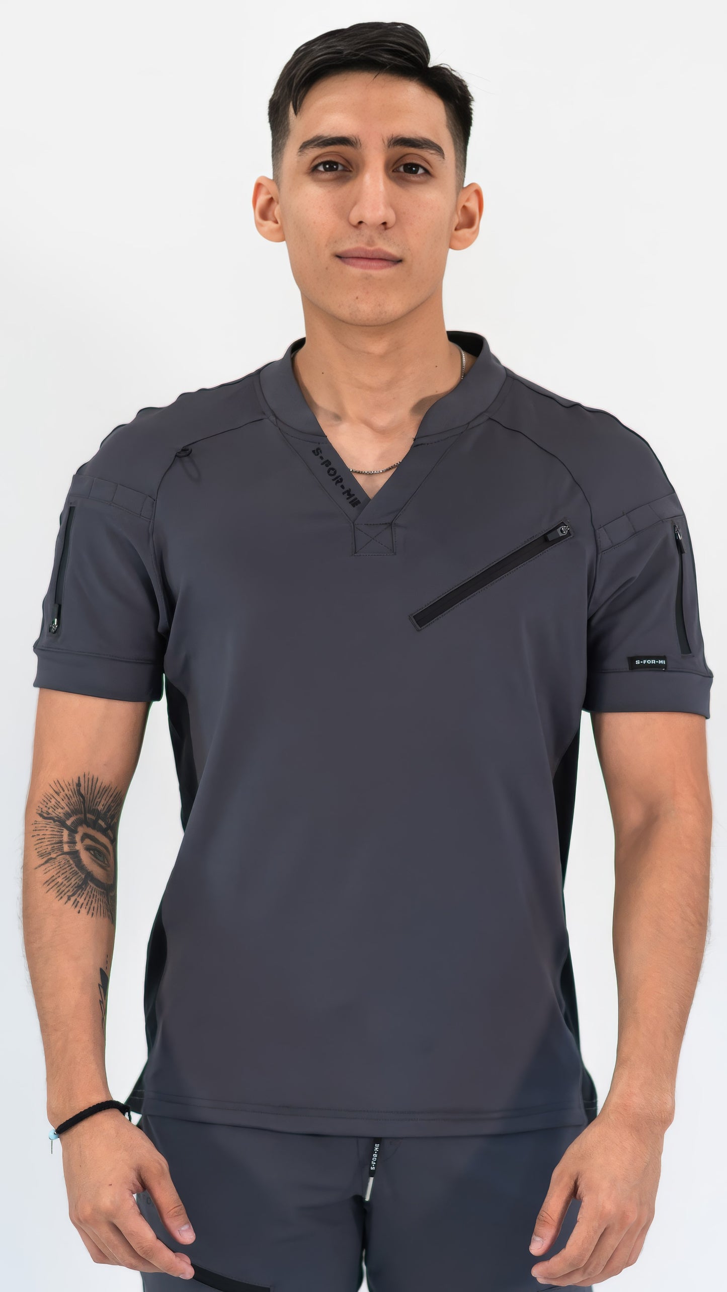 Filipina Quirúrgica Super Stretch Gris Hombre, Scrubs 905