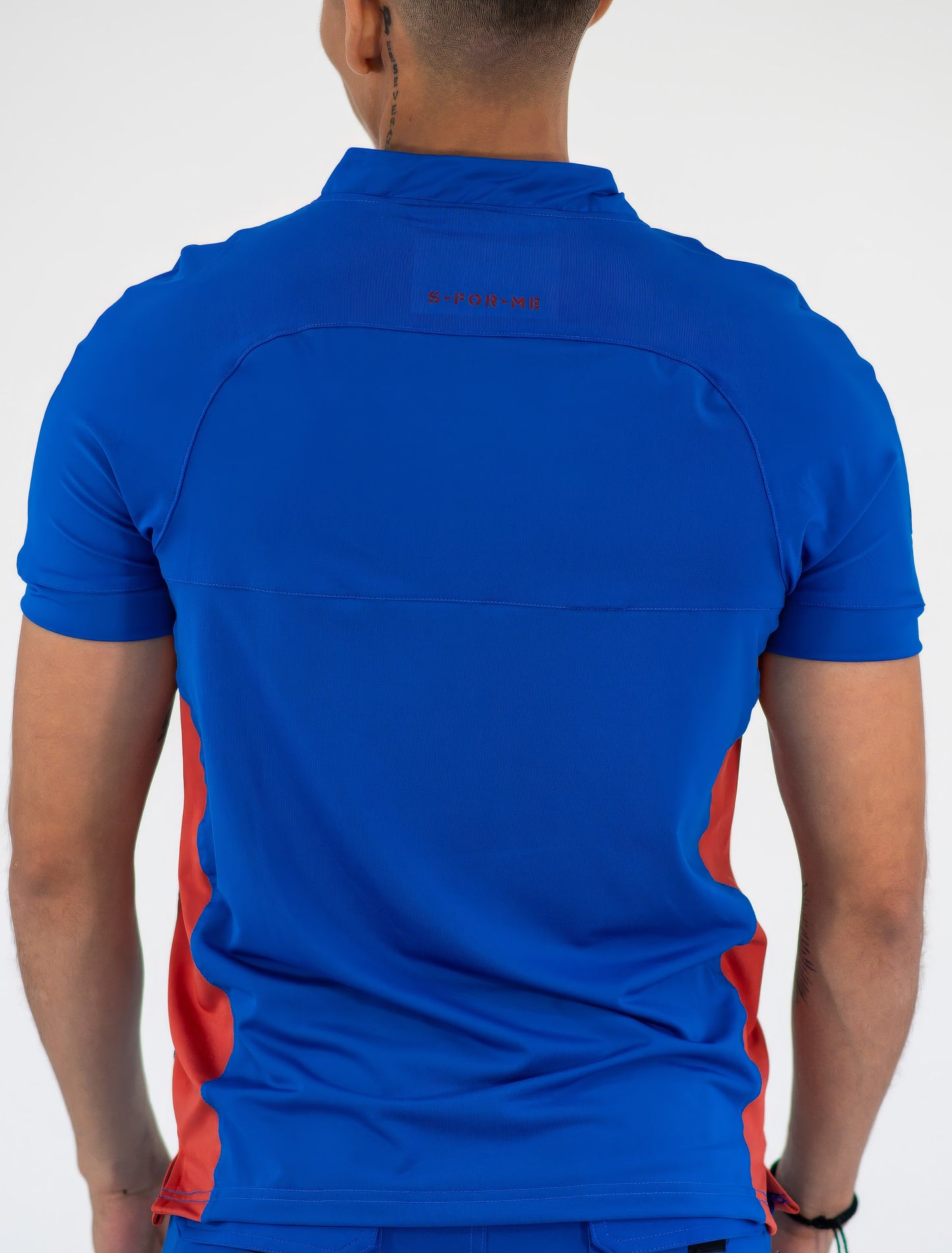 Filipina Quirúrgica Super Stretch Azul Rey/Chedron Hombre, Scrubs 905