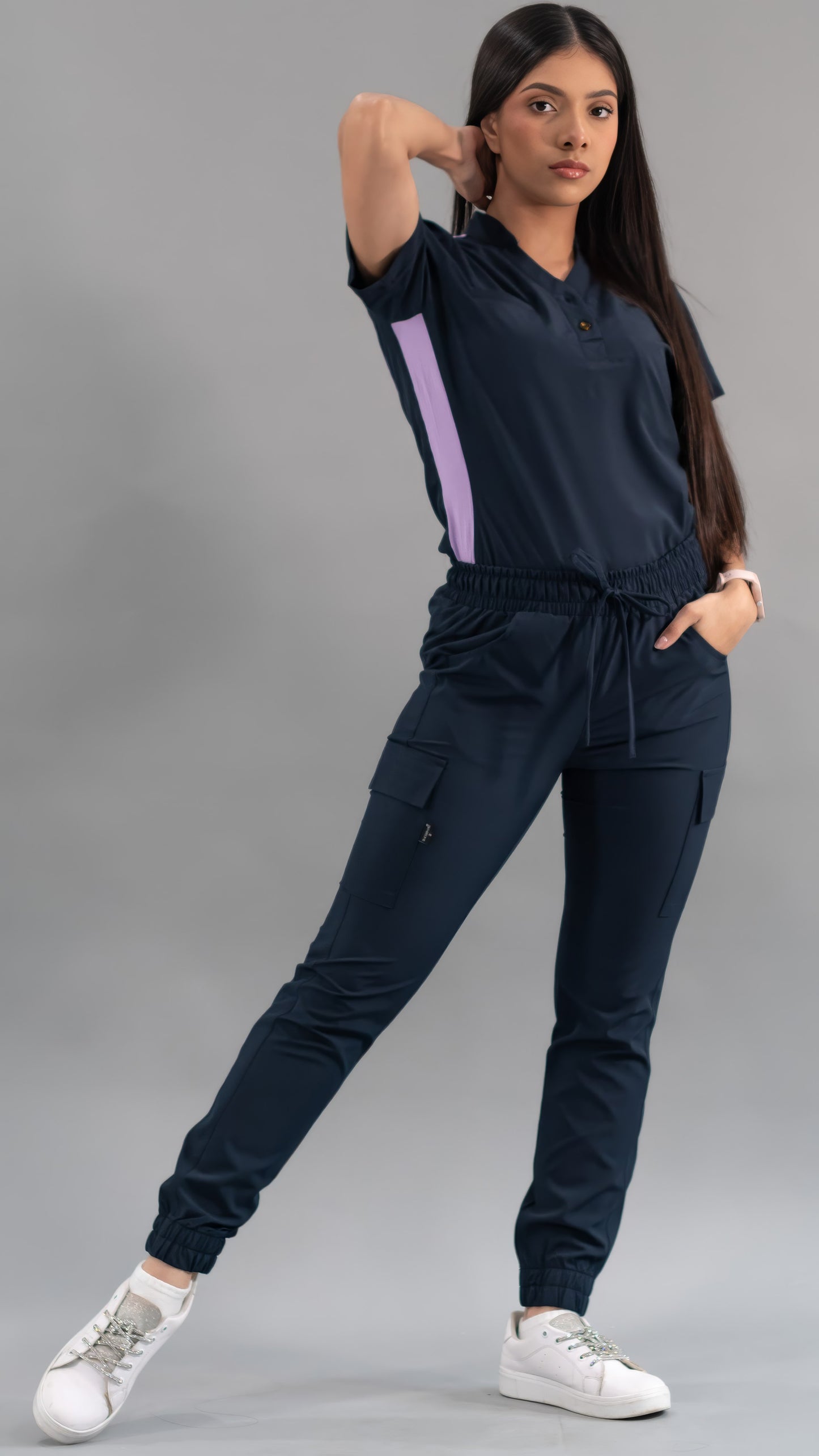 Filipina Quirúrgica Azul Mno/Lila Mujer, Scrubs 520