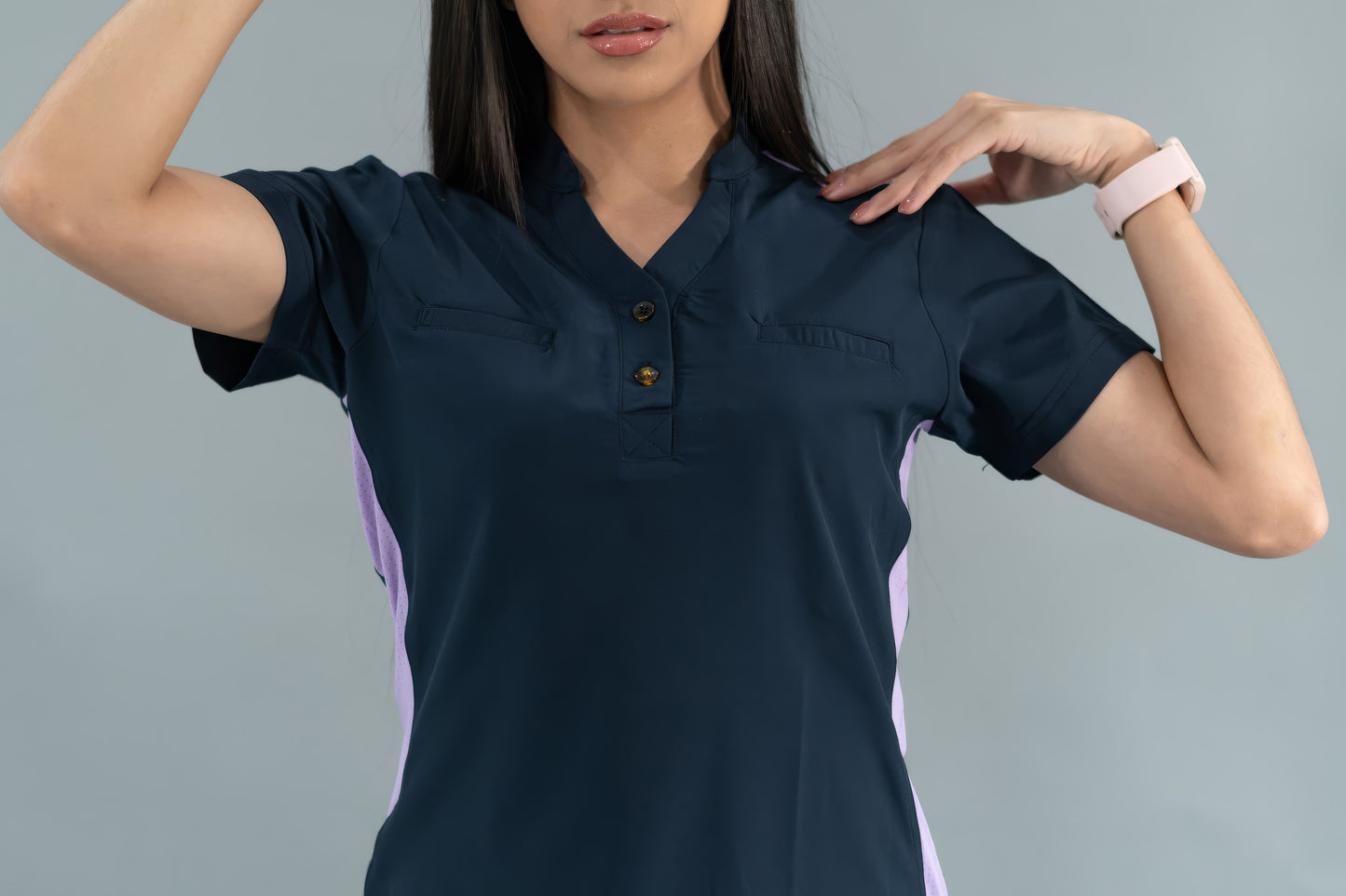 Filipina Quirúrgica Azul Mno/Lila Mujer, Scrubs 520