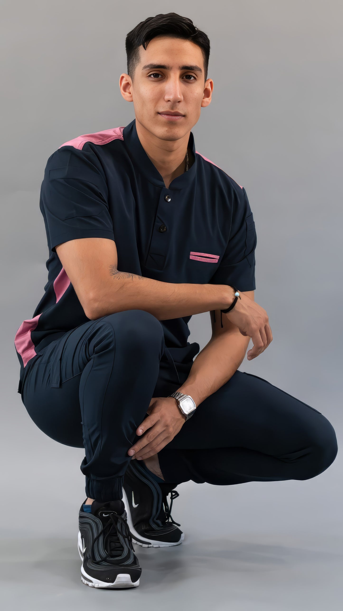 Filipina Quirúrgica Hombre Azul Mno./Rosa, Scrubs 520