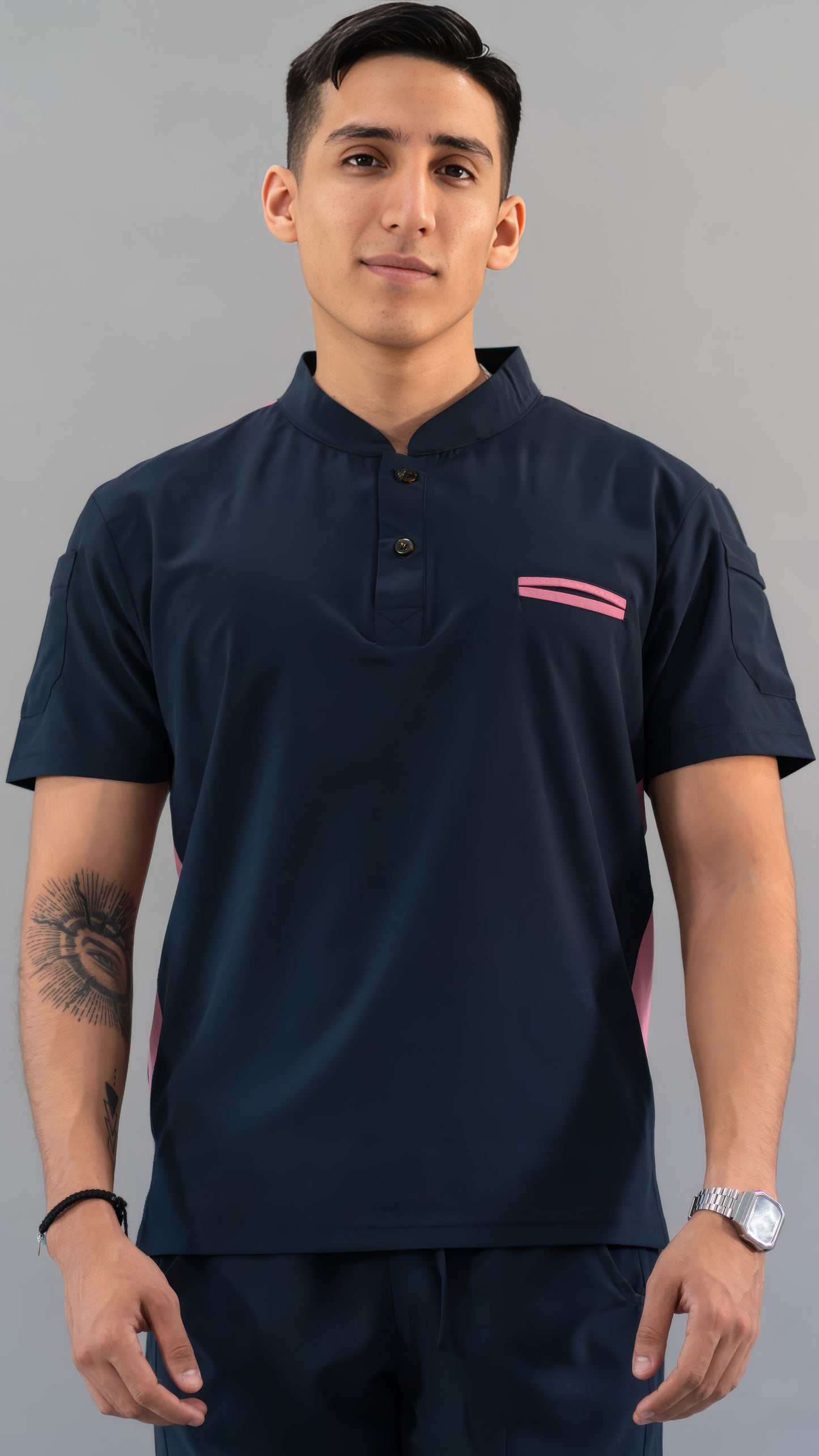 Filipina Quirúrgica Hombre Azul Mno./Rosa, Scrubs 520