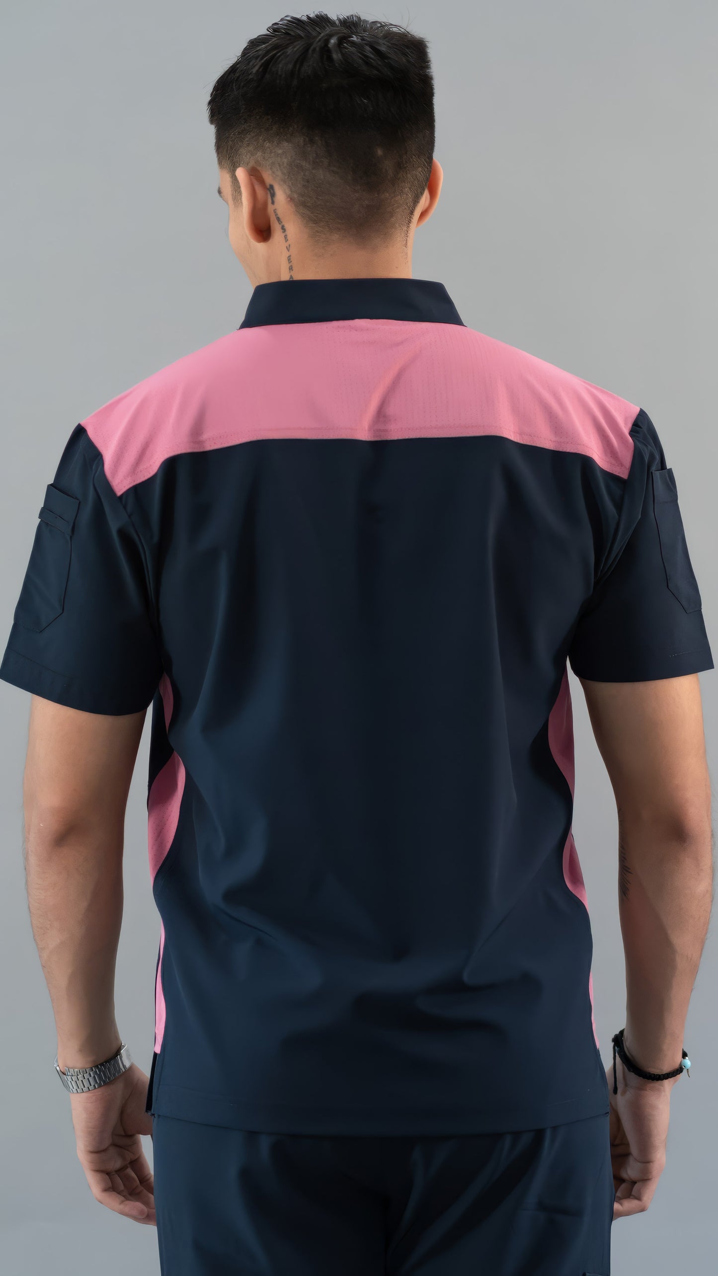 Filipina Quirúrgica Hombre Azul Mno./Rosa, Scrubs 520