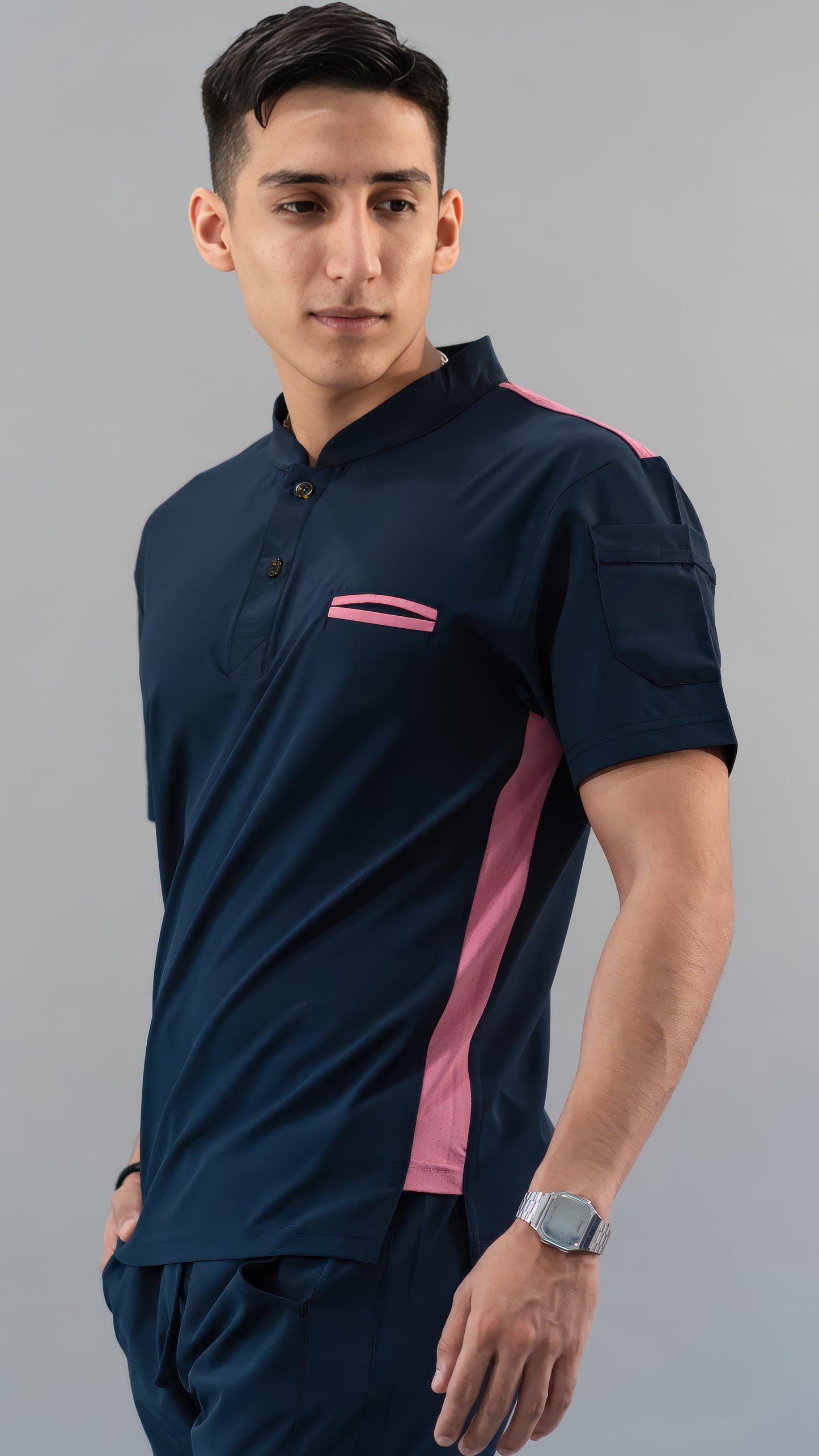 Filipina Quirúrgica Hombre Azul Mno./Rosa, Scrubs 520