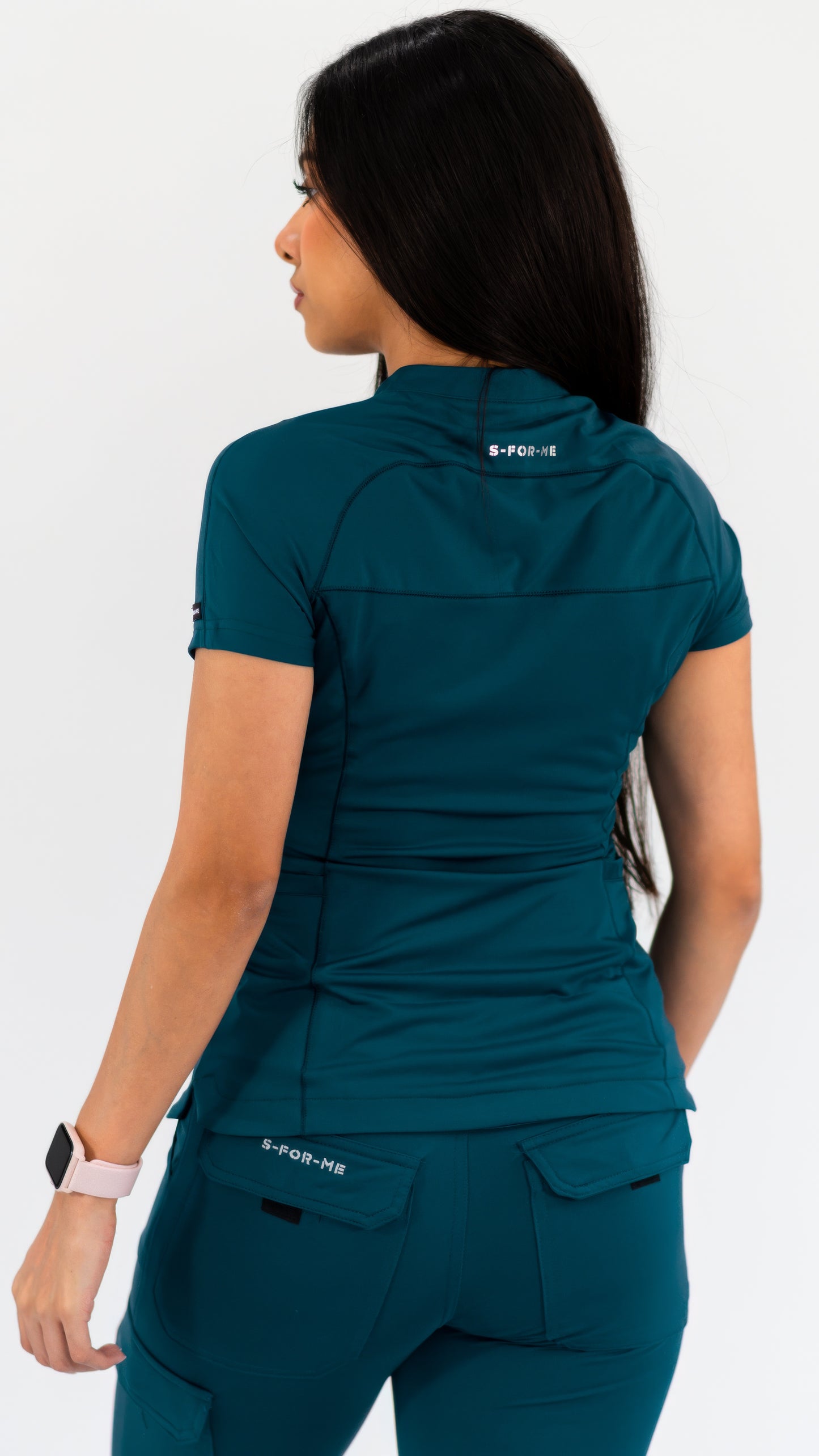 Filipina Quirúrgica Super Stretch Azul Caribe Mujer, Scrubs 905