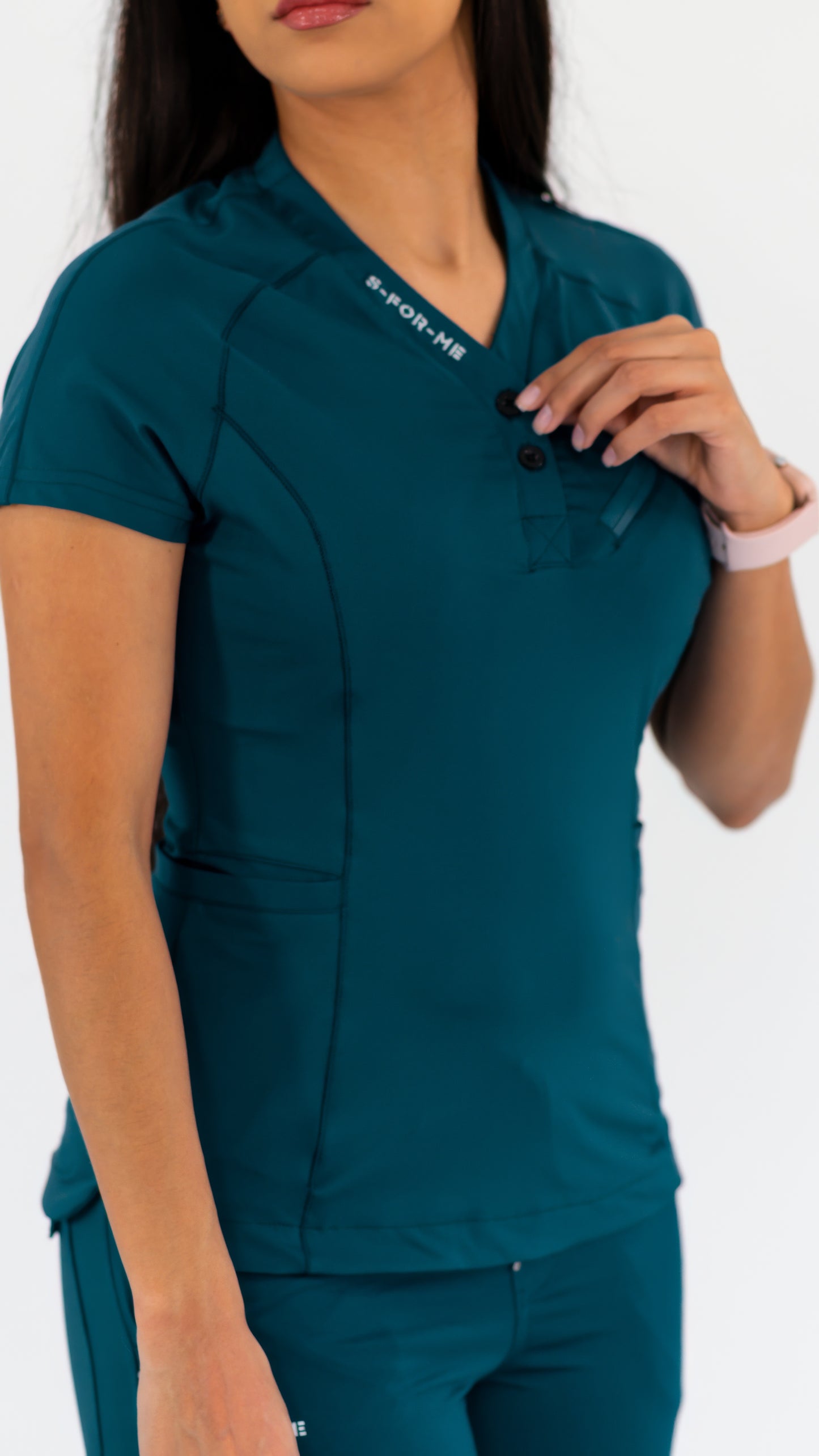 Filipina Quirúrgica Super Stretch Azul Caribe Mujer, Scrubs 905