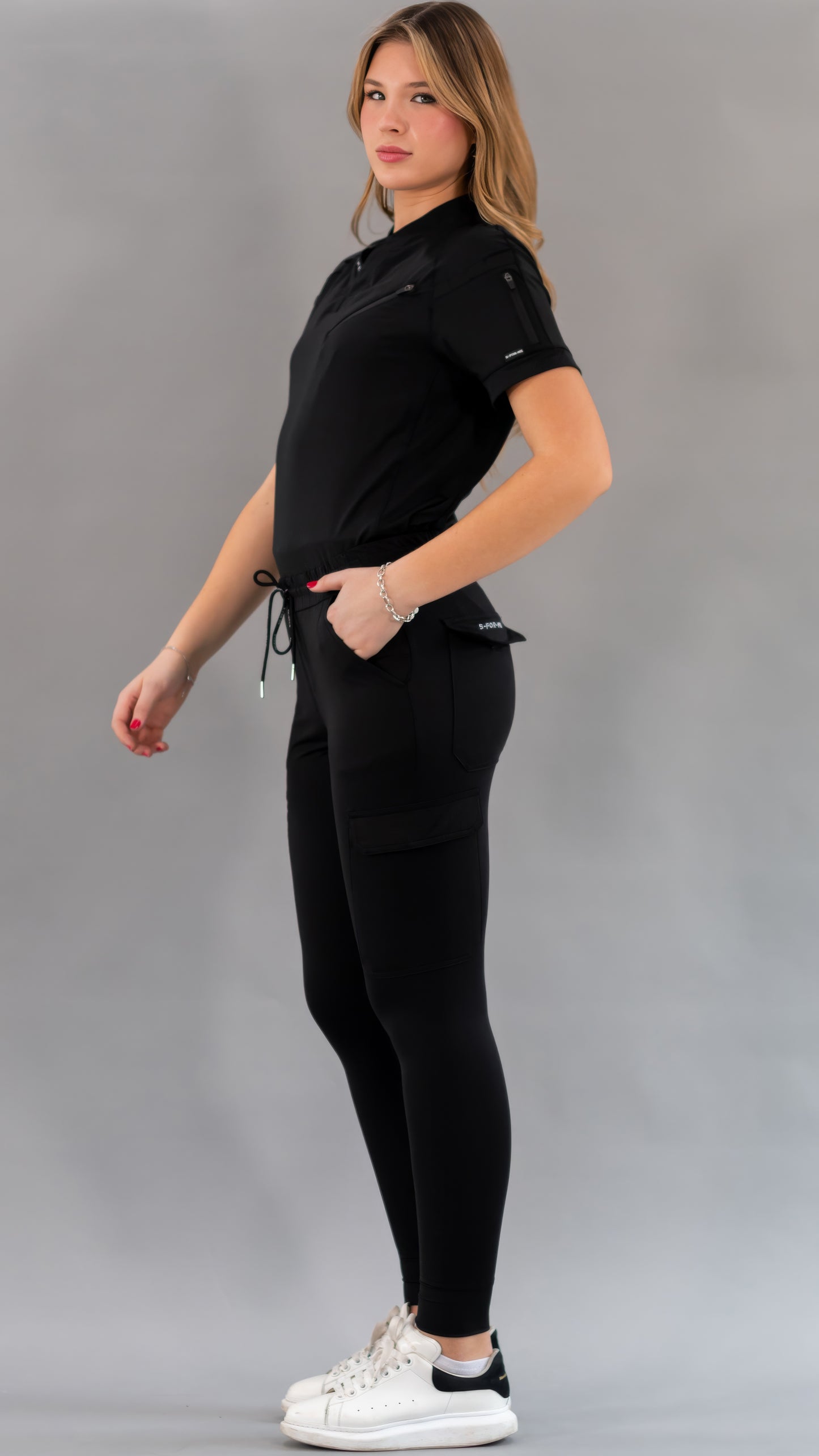 Jogger Unisex Quirúrgico Super Stretch Negro, Scrubs 905