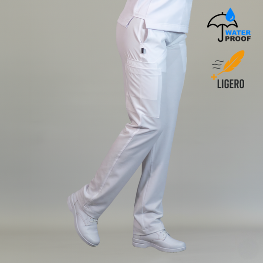 uniformes medicos blancos y repelentes para dama