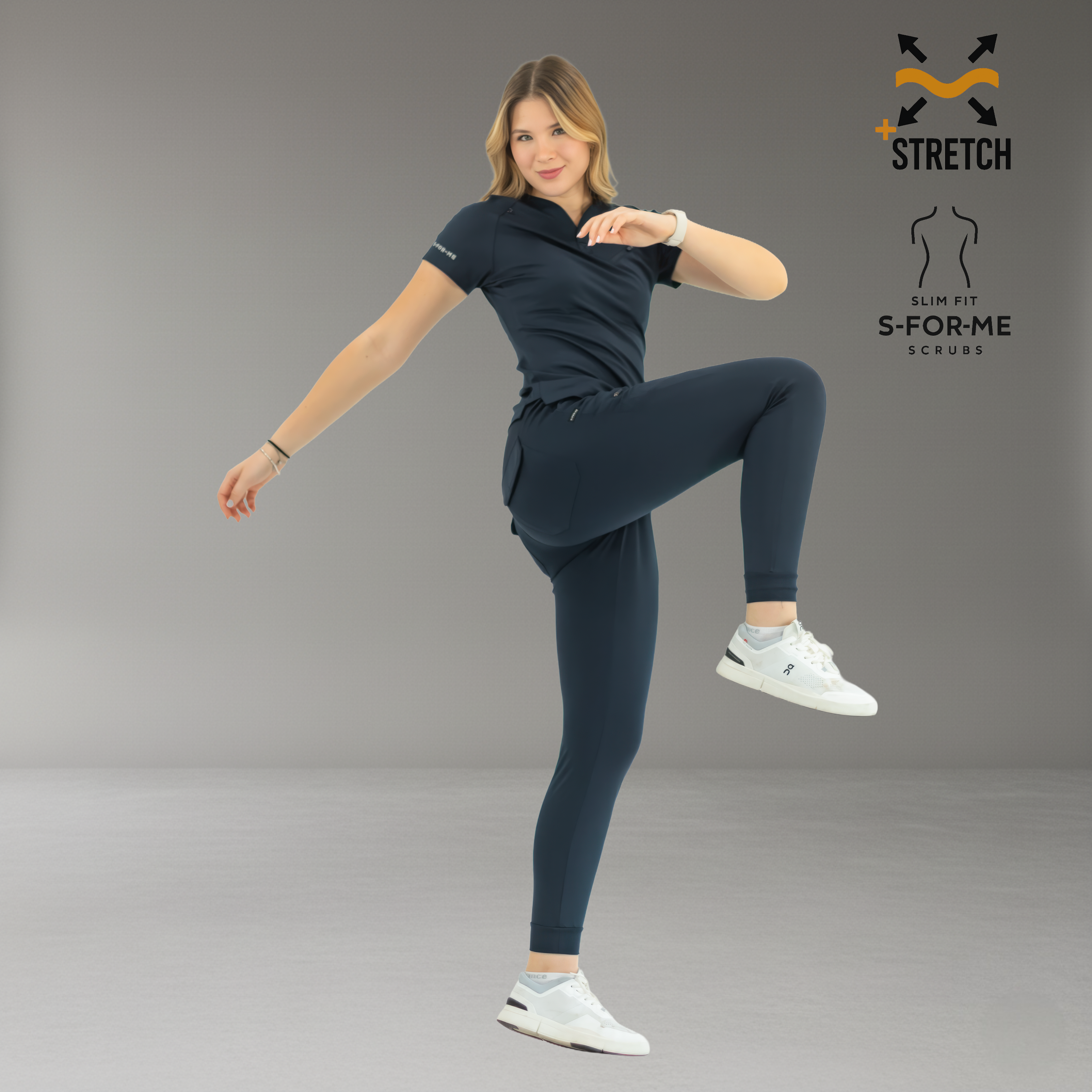 Conjunto Quirúrgico Mujer · Modelo 905 Super Stretch · Azul Marino