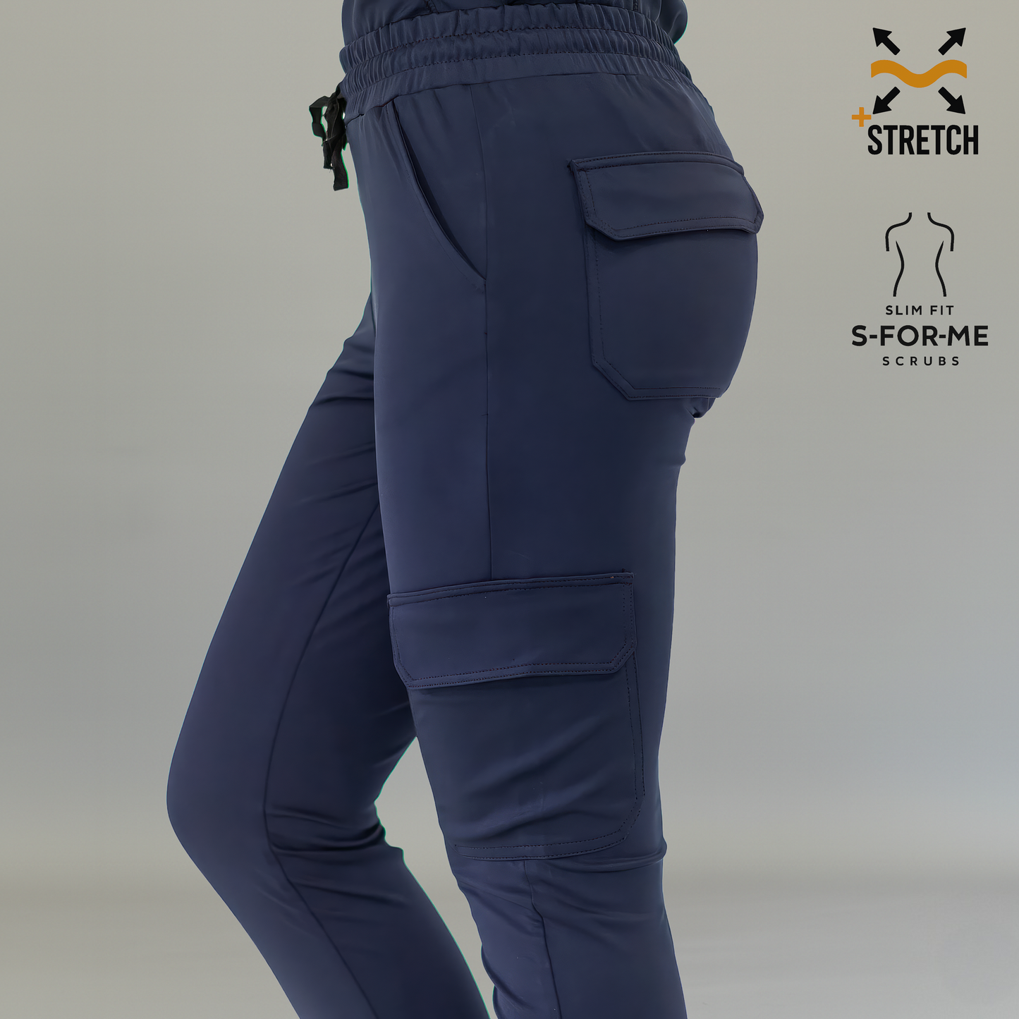 Jogger Est. 910 Quirúrgico, Azul Marino Mujer Super Stretch, Scrubs 910