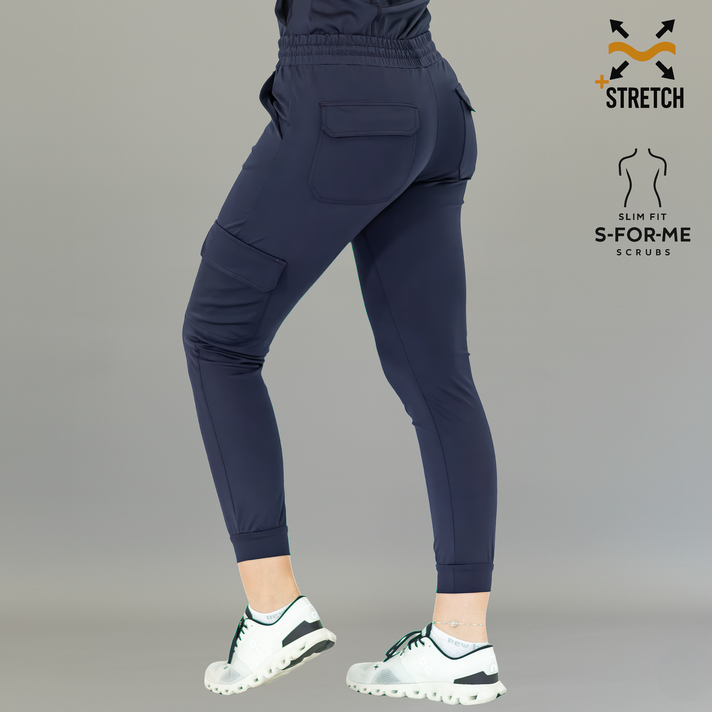 Jogger Est. 910 Quirúrgico, Azul Marino Mujer Super Stretch, Scrubs 910
