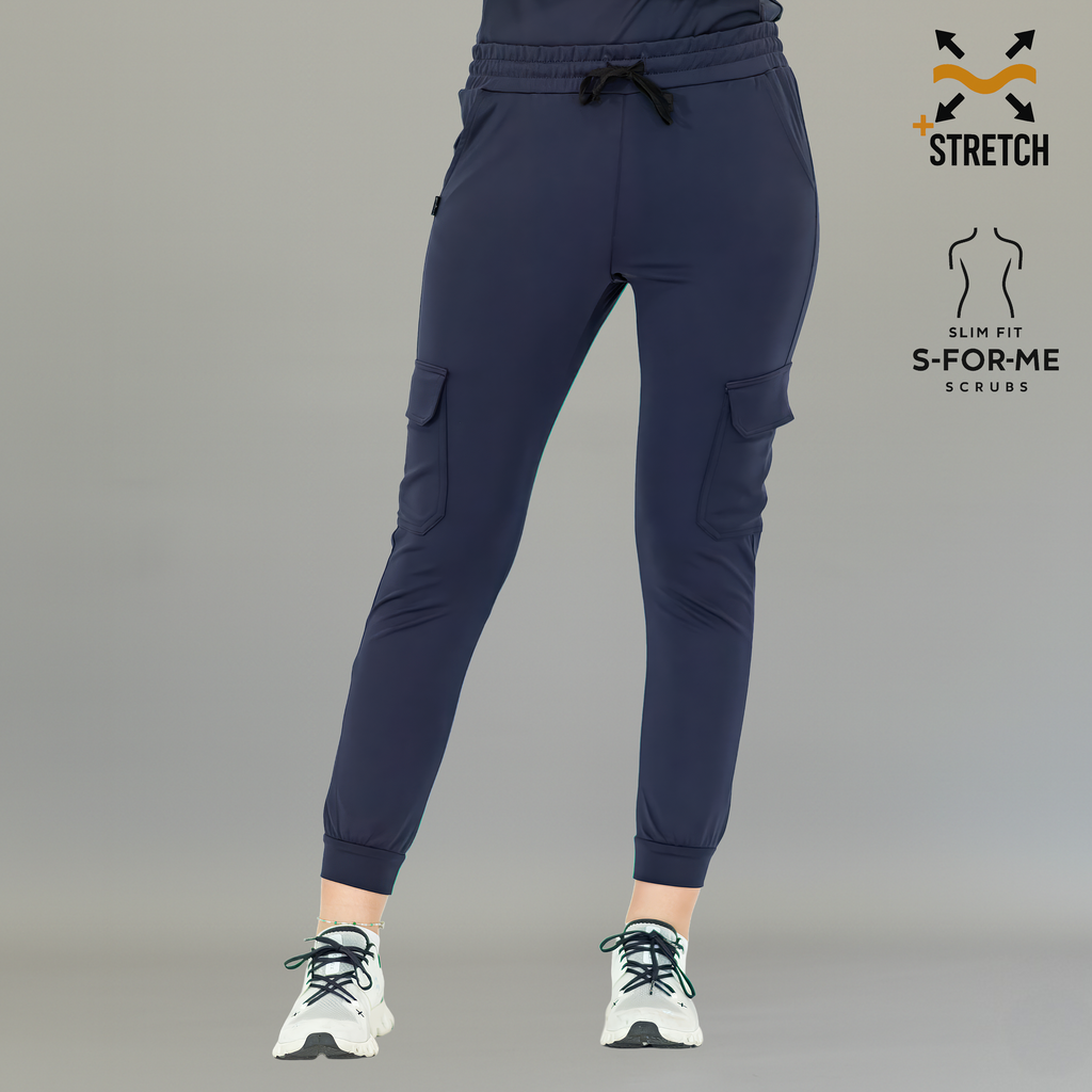 Jogger Quirúrgico 910, Azul Marino Mujer Super Stretch, Scrubs 910