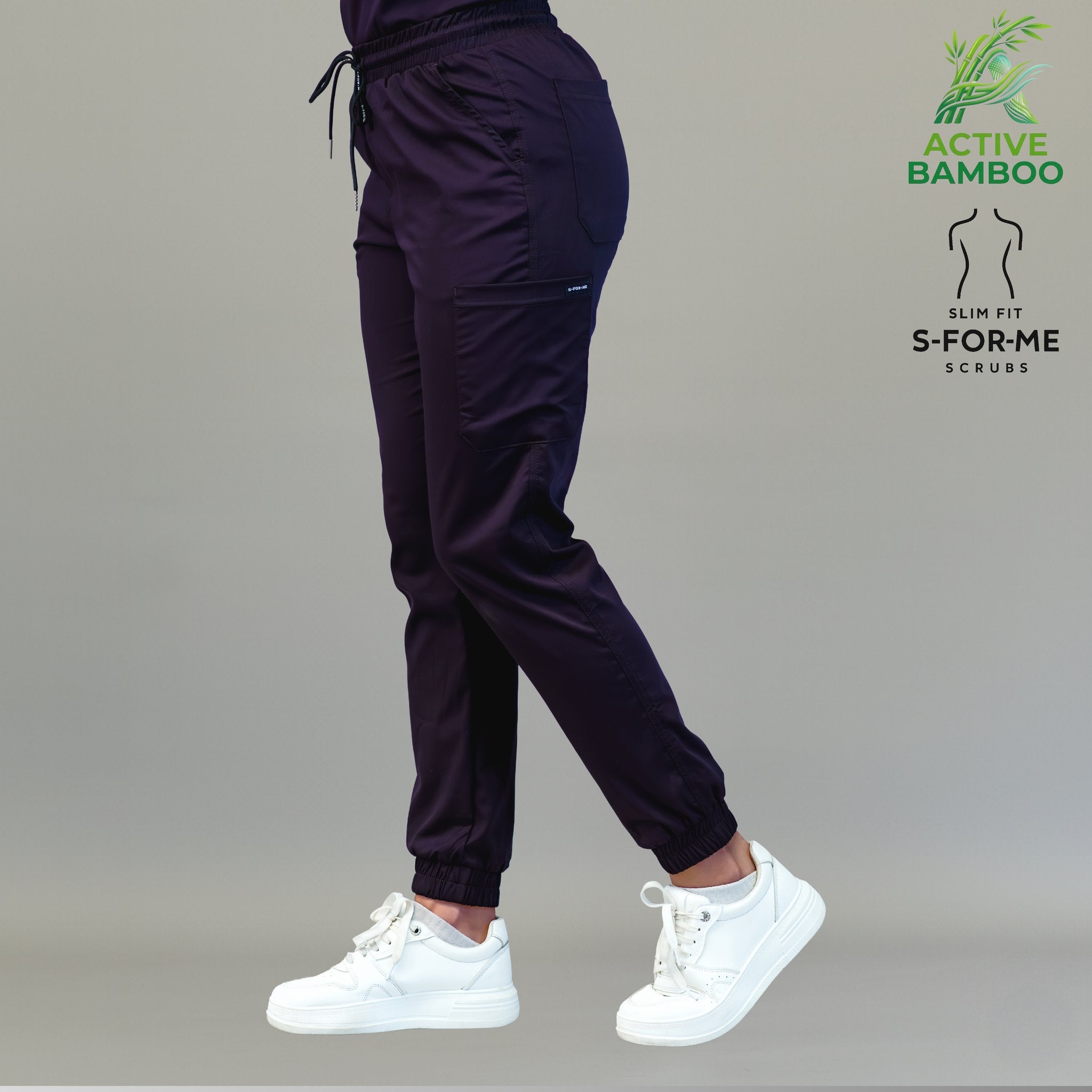 jogger bamboo mujer 511 uva uniforme medico Sandel Medica