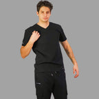 Filipina Quirurgica Antifluido Hombre Negra, Scrubs 300