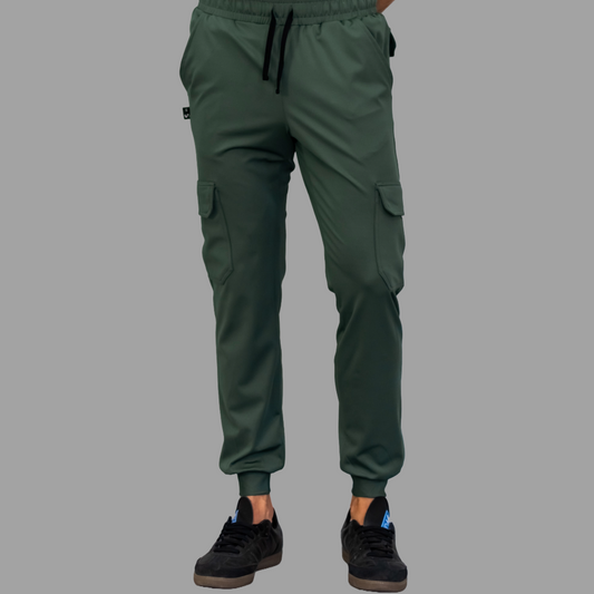 Jogger Quirúrgico 910 Hombre Verde Olivo Super Stretch