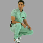 Men's Top 930 Brook Green - Maroon Super Stretch, Scrubs 930