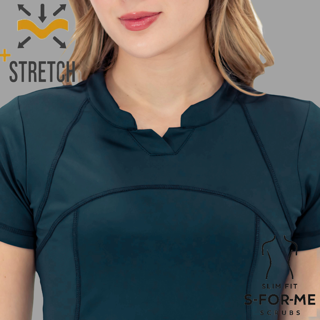 Filipina Est. 910 Quirúrgica Azul Petroleo Mujer, Super Stretch, Scrubs 910