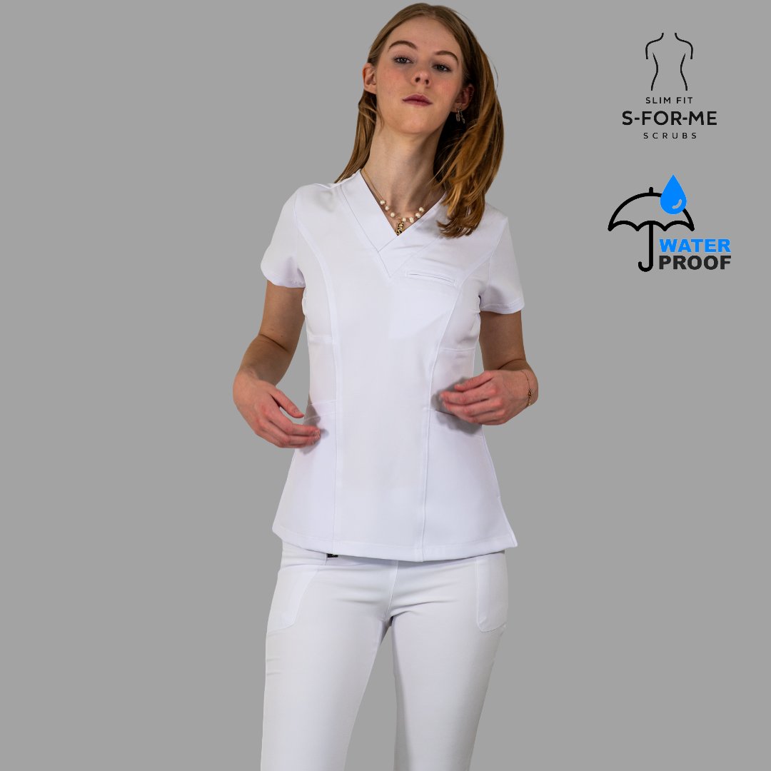 Filipina Quirúrgica 501 Mujer Blanca Antifluido Stretch
