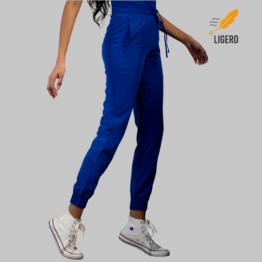 Pantalón Quirúrgico 2 Bolsas Azul Rey Mujer F.W, Scrubs 600