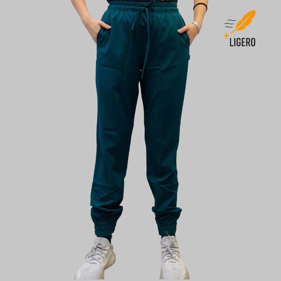 Jogger Quirúrgico 2 Bolsas Verde Botella Mujer F.W, Scrubs 600 (Medical Uniforms)