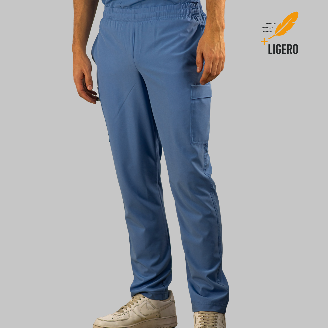 Pantalon Hombre 6 Bolsas Azul Pumbago F.W