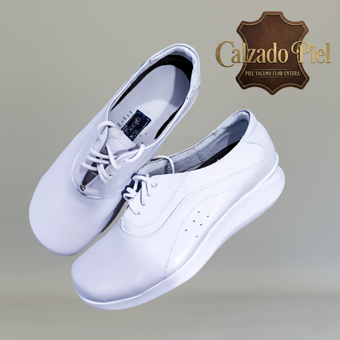 calzado clinicos de piel antiderrapante