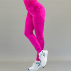 Jogger quirúrgico fucsia mujer Estilo 901 Super Stretch Sandel Medica