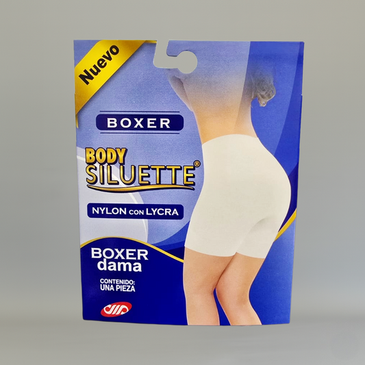 Boxer Body Siluette Blanco Nylon con Lycra