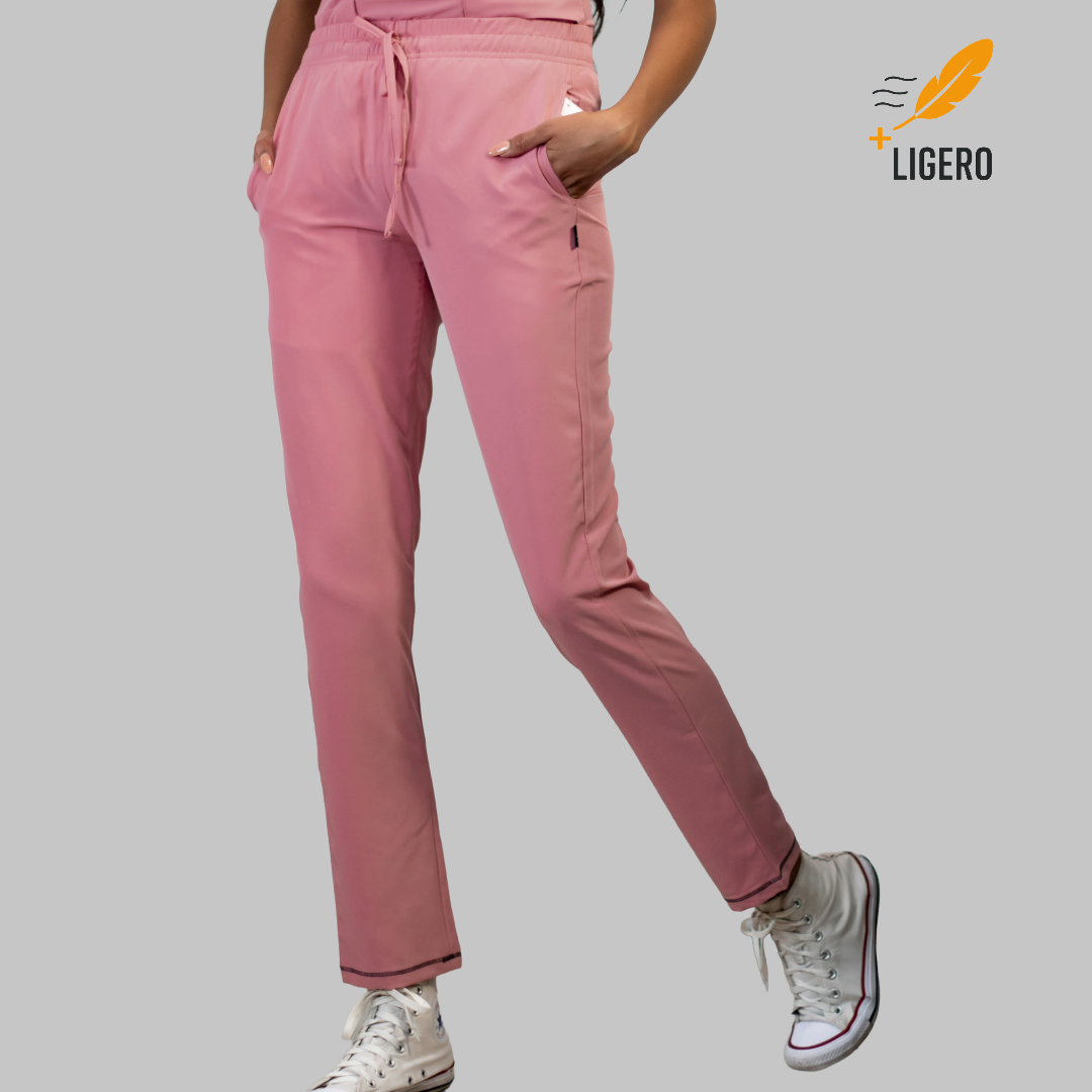 Pantalón Quirurgico 2 Bolsas Estilo 600 Palo de Rosa Mujer F.W.