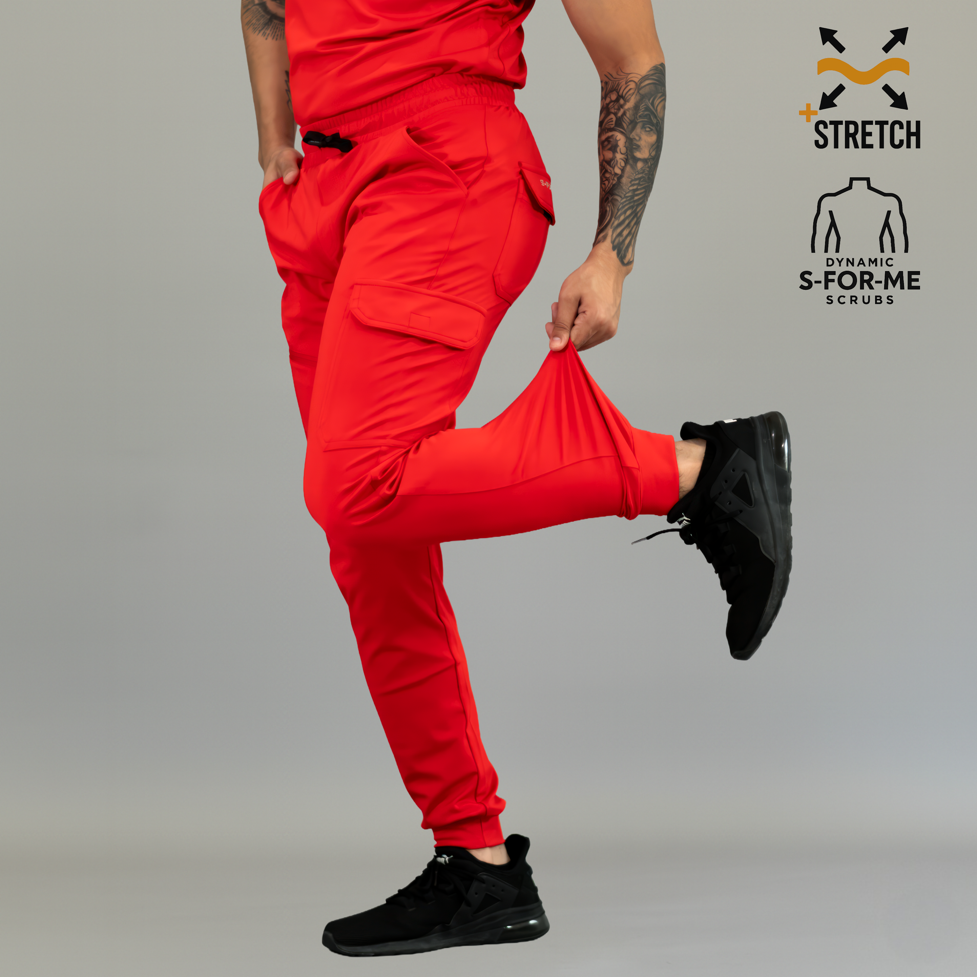 Jogger Rojo Super Stretch Hombre, Scrubs 905