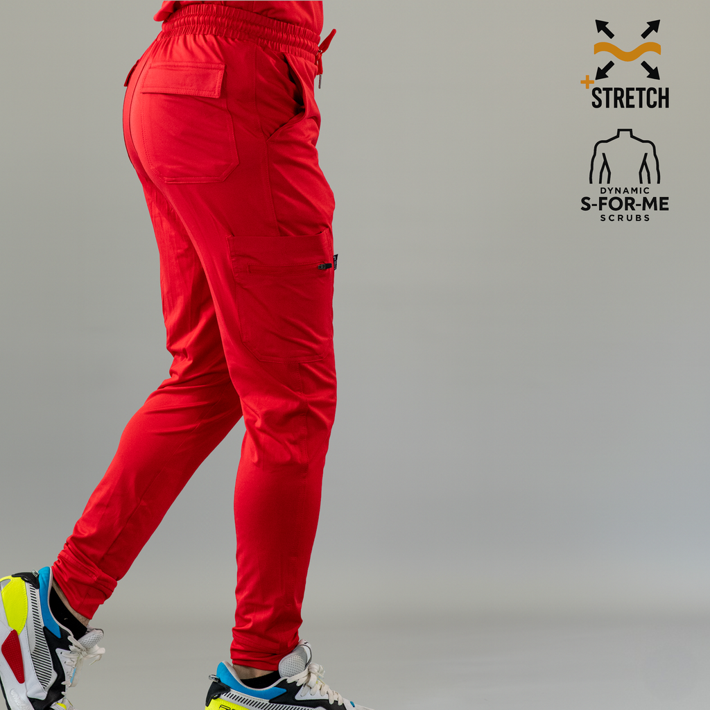 Men’s Scrub Jogger 901 Scarlet Flame Super Stretch
